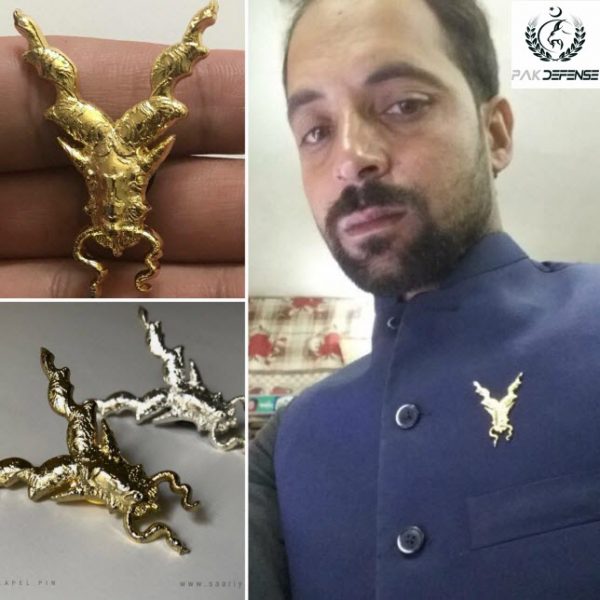 MARKHOR LAPEL PIN IN PAKISTAN