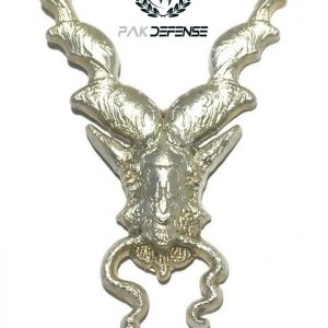 Markhor Silver 3D Lapel Pin Northern Command