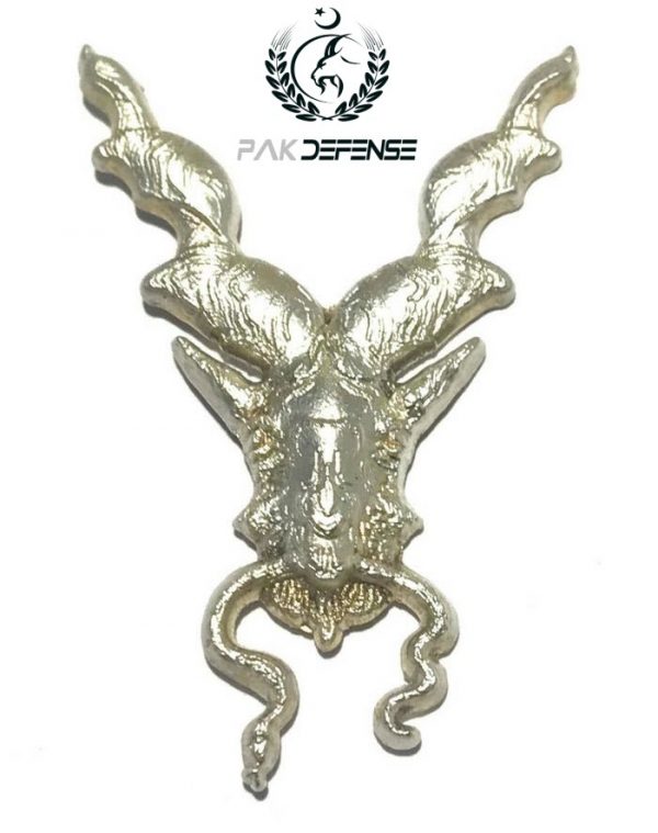 Markhor Silver 3D Lapel Pin Northern Command