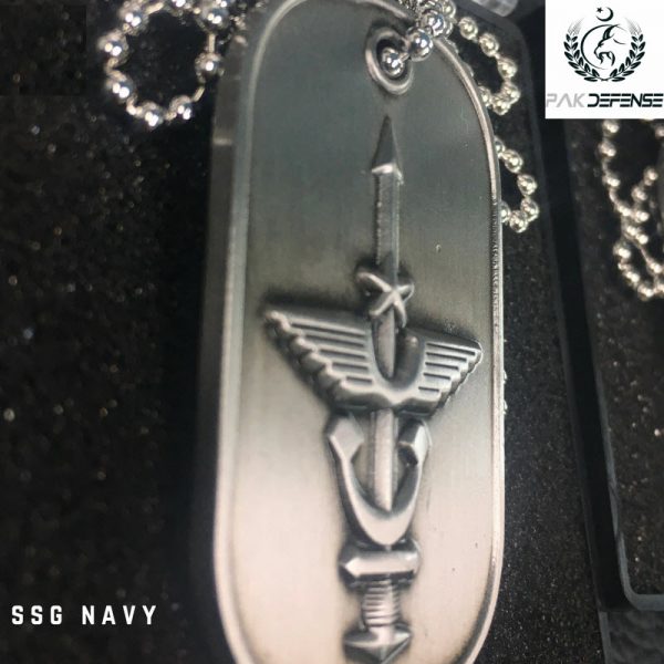 PAK NAVY NSSG 3D Raised Military Dog Tag PAKDEFENSE