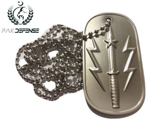 PAKDEFENSE SSG 3D Raised Yalghar Miltary Dog Tag Matt Silver