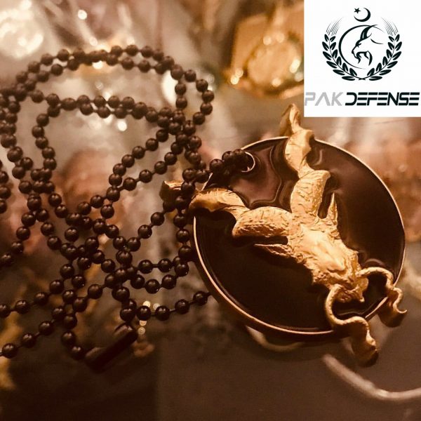 3D Markhor Daywatchers Golden Locket PAKDEFENSE