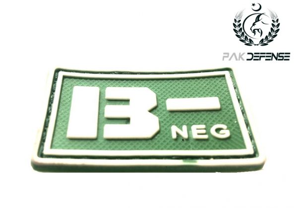 Bleed Green B - NEG PVC Patch