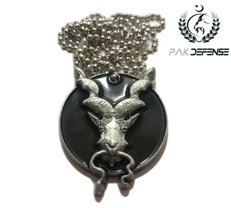 Markhor Nightwatcher Silver 3D Locket Main Pic