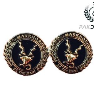 Markhor Snake Eater Golden Cufflinks