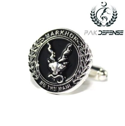 PAKDEFENSE Markhor Snaker Eater Black Cufflinks