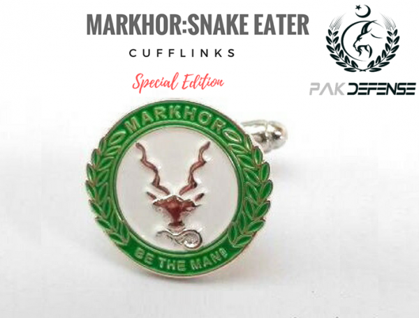 PAKISTAN Markhor Snake Eater Special Edition White Cufflinks