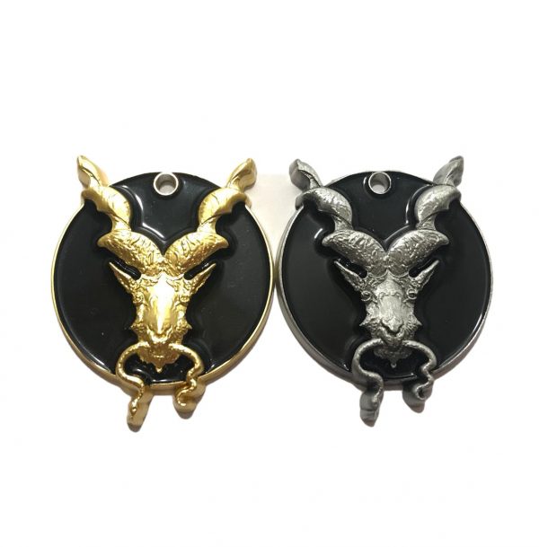 PAKISTAN Markhor Nightwatcher Silver 3D Locket