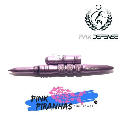 Main Pic Hatice Pink Piranhas Aluminum Tactical Pen