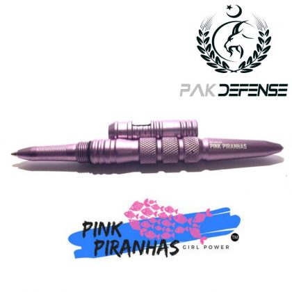 PAKDEFENSE Hatice Pink Piranhas Aluminum Tactical Pen