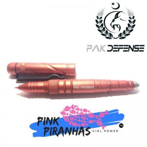 PAKISTAN Khaulah Pink Piranhas Aluminum Tactical Pen Orange