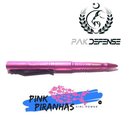 PAKISTAN Zoe Pink Piranhas Aluminum Tactical Pen Pink