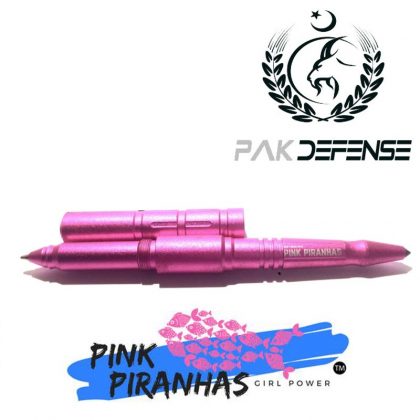 Zoe Pink Piranhas Aluminum Tactical Pen