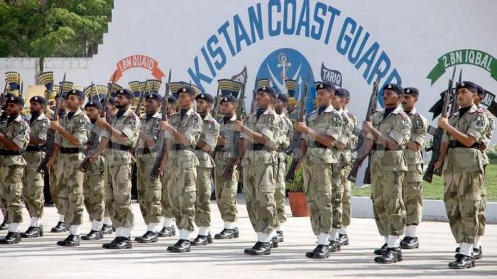 PAKISTAN COAST GUARD CADET DURING DEMONSTRATION