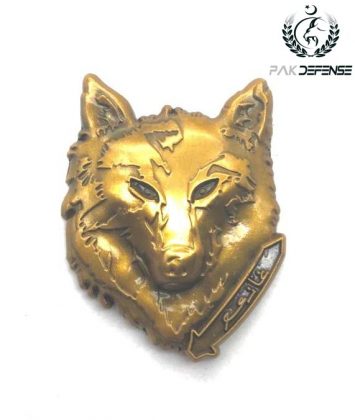 Ghazi Khilji 3D Lapel Pin Golden PAKISTAN