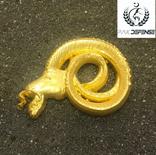 Markhor 3D Kabul Lapel Pin Antique Golden in PAKISTAN