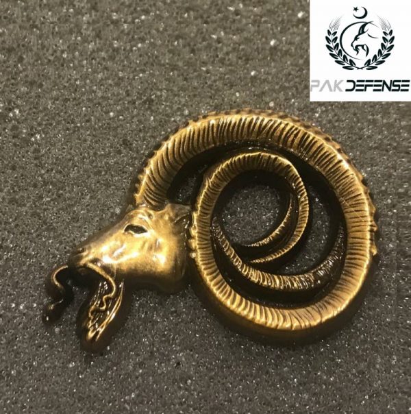 Markhor 3D Kashmir Lapel Pin PAKDEFENSE