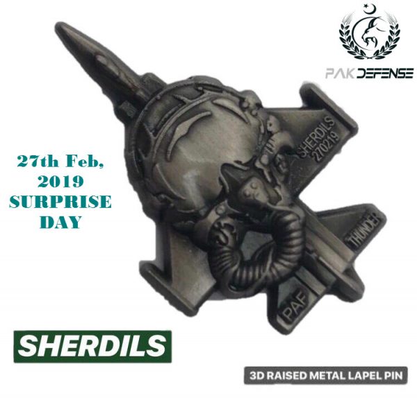 Sherdils 3D Lapel Pin Antique Silver