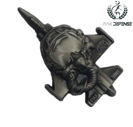 Sherdils 3D Lapel Pin Antique Silver PAKISTAN