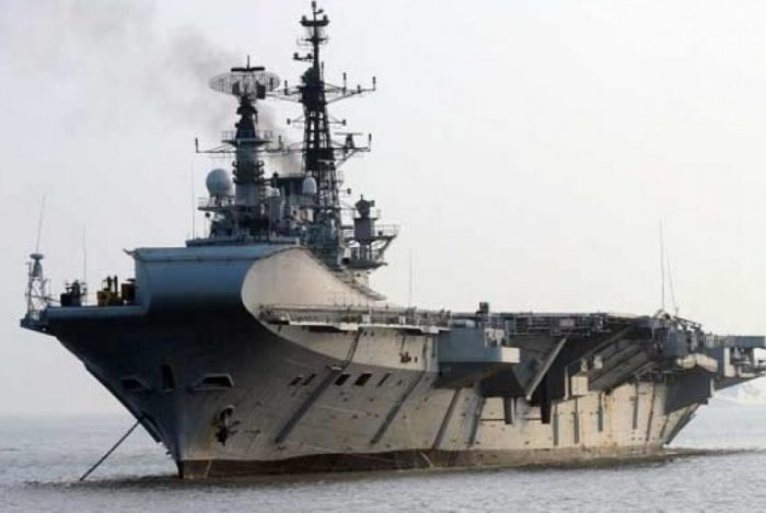 indian aircraft carrier fire