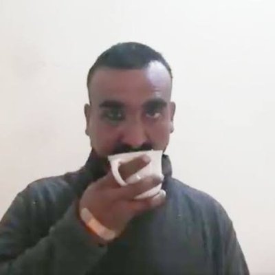Abhninandan Enjoying its Fantastic Tea