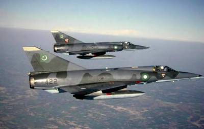 PAF Mirage Fighter Aircrafts in the Air During Mission
