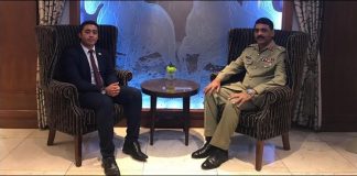 DG ISPR Major General Asif Ghafoor Meets Ahmed Nawaz