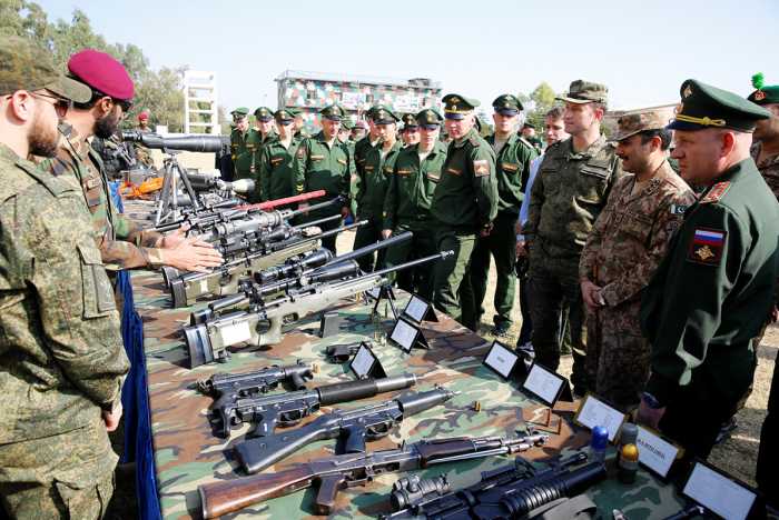 PAKISTANI and Russian Military Personnel