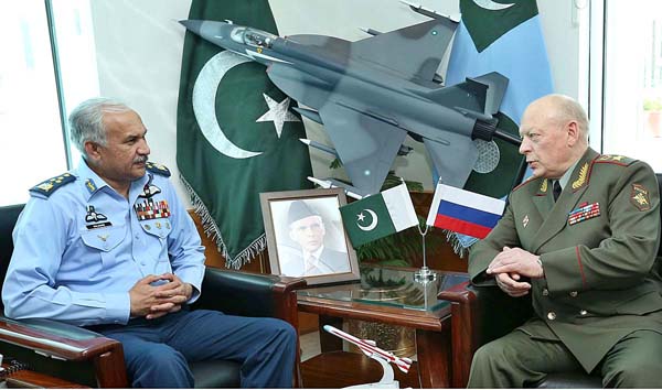 Russian General Visits Air Headquarter Rawalpindi