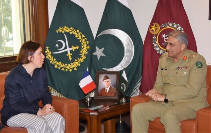 Security Secretary-General for National Defence and Security of France Mrs Claire Landais called on COAS General Bajwa