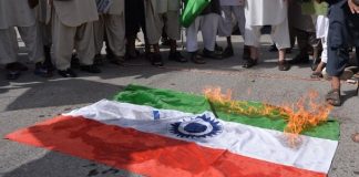 indian filthy flag burning
