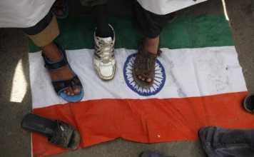 indian flag humiliation