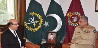 COAS and AZAD KASHMIR PRESIDENT MASOOD KHAN