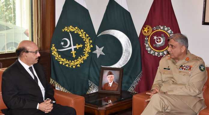 COAS and AZAD KASHMIR PRESIDENT MASOOD KHAN