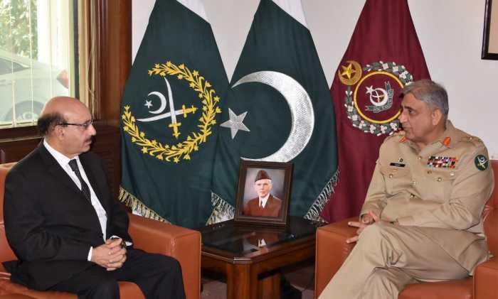 COAS and AZAD KASHMIR PRESIDENT MASOOD KHAN