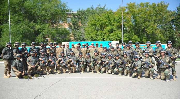 PAKISTAN KAZAKH DOSTARYM 2019 EXERCISE Group PHOTO of Both the Armed Forces