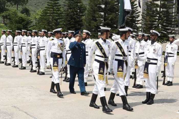 Smart Contingent of PAKISTAN NAVY Presenting Guard of Honor to Visiting CHINESE Dignitary General Xu Qiliang