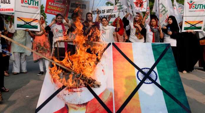 india sent RSS criminals in Kashmir