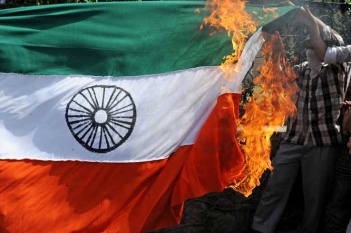 indian flag best burning