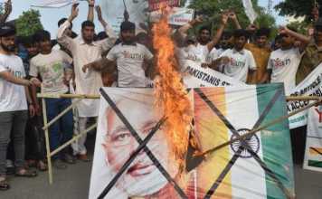 indian flag burning new