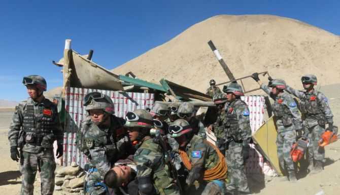 CHINA india scuffle