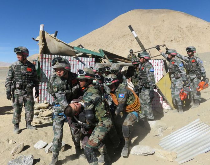 CHINA india scuffle