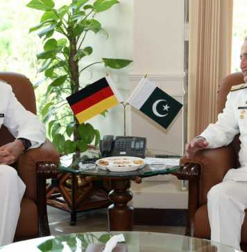 PAK NAVL CHIEF and German Naval Chief Meeting