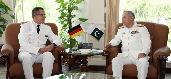 PAK NAVL CHIEF and German Naval Chief Meeting