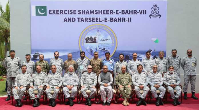 PAKISTAN NAVY Hold Biennially Tri-Services War Games Shamsheer-e-Bahr VII and Tarseel-e-Bahr II in Karachi