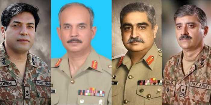 PROMOTED PAK ARMY MAJOR GENERAL TO LT GENERALS