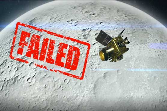 indian moon landing failed