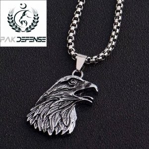 Antique Silver 3D Eagle Locket