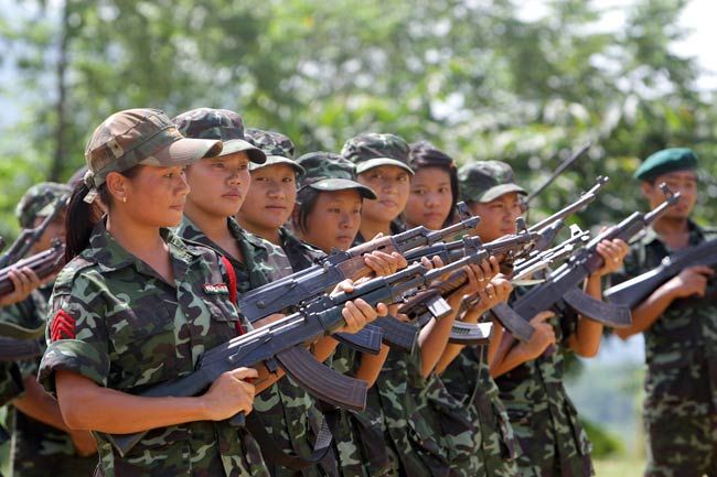 Nagaland Army Women Soldiers