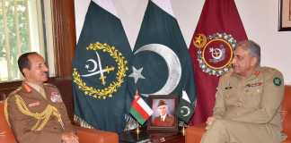 OMAN CHIEF OF STAFF VISITS GHQ RAWALPINDI